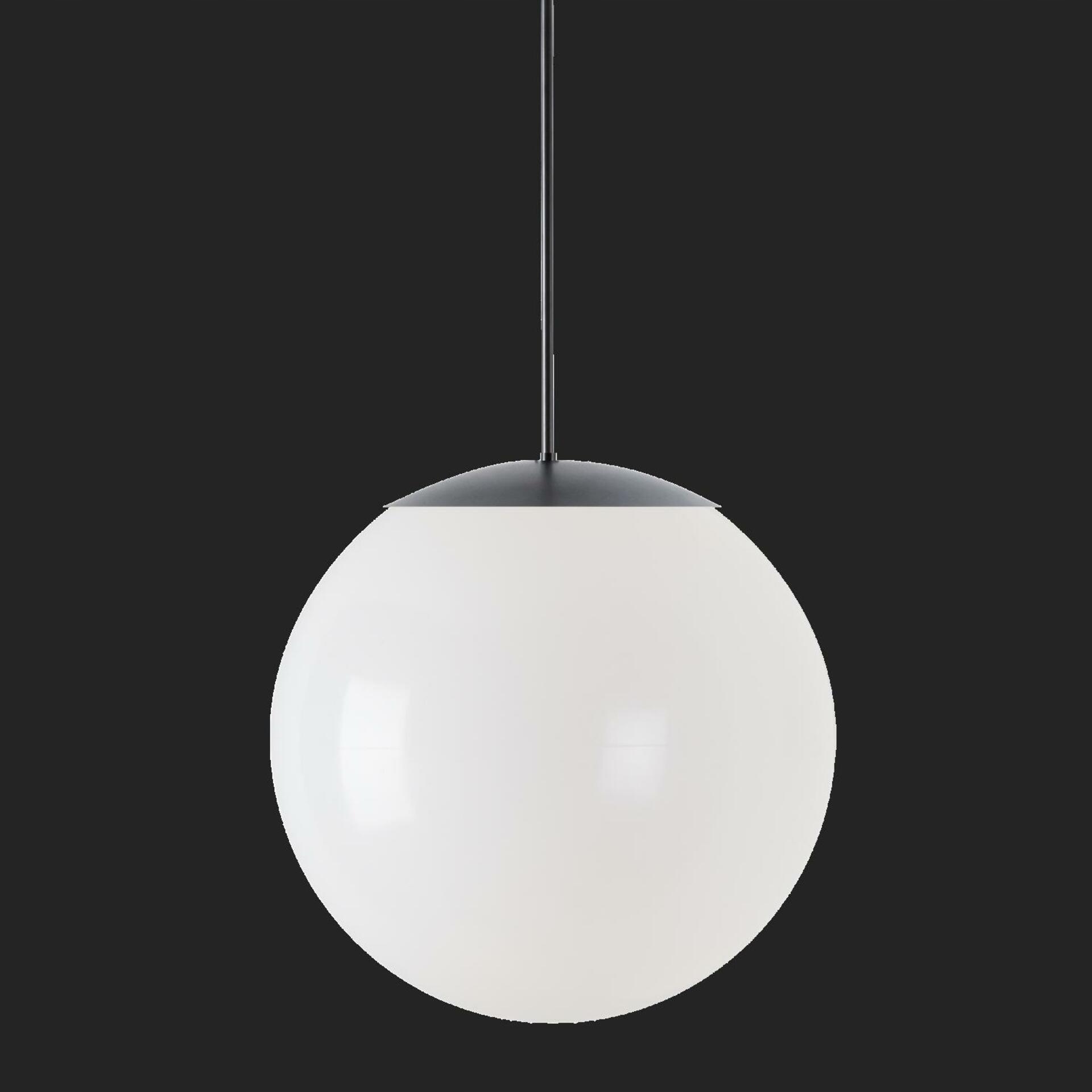 Osmont 62966 Isis P4 Hp závesné plastové svietidlo čierna biela IP40 4000 K