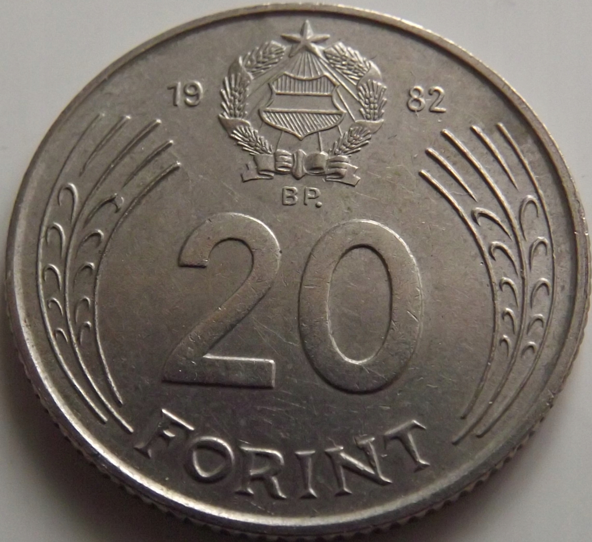 Węgry 20 Forint 1982 , Jerzy Doża st. 2