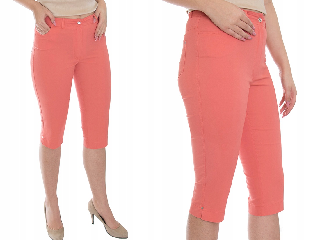 

k2 Rybaczki Spodnie 3/4 Wysoki Stan (38-54) r.40