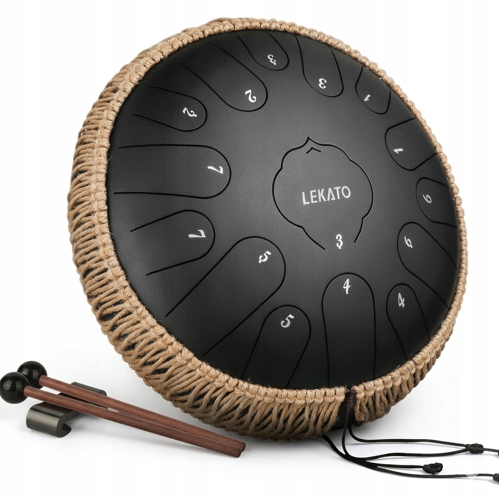 Lekato Ocelový jazykový buben, 33 cm, 15 not, klíč C