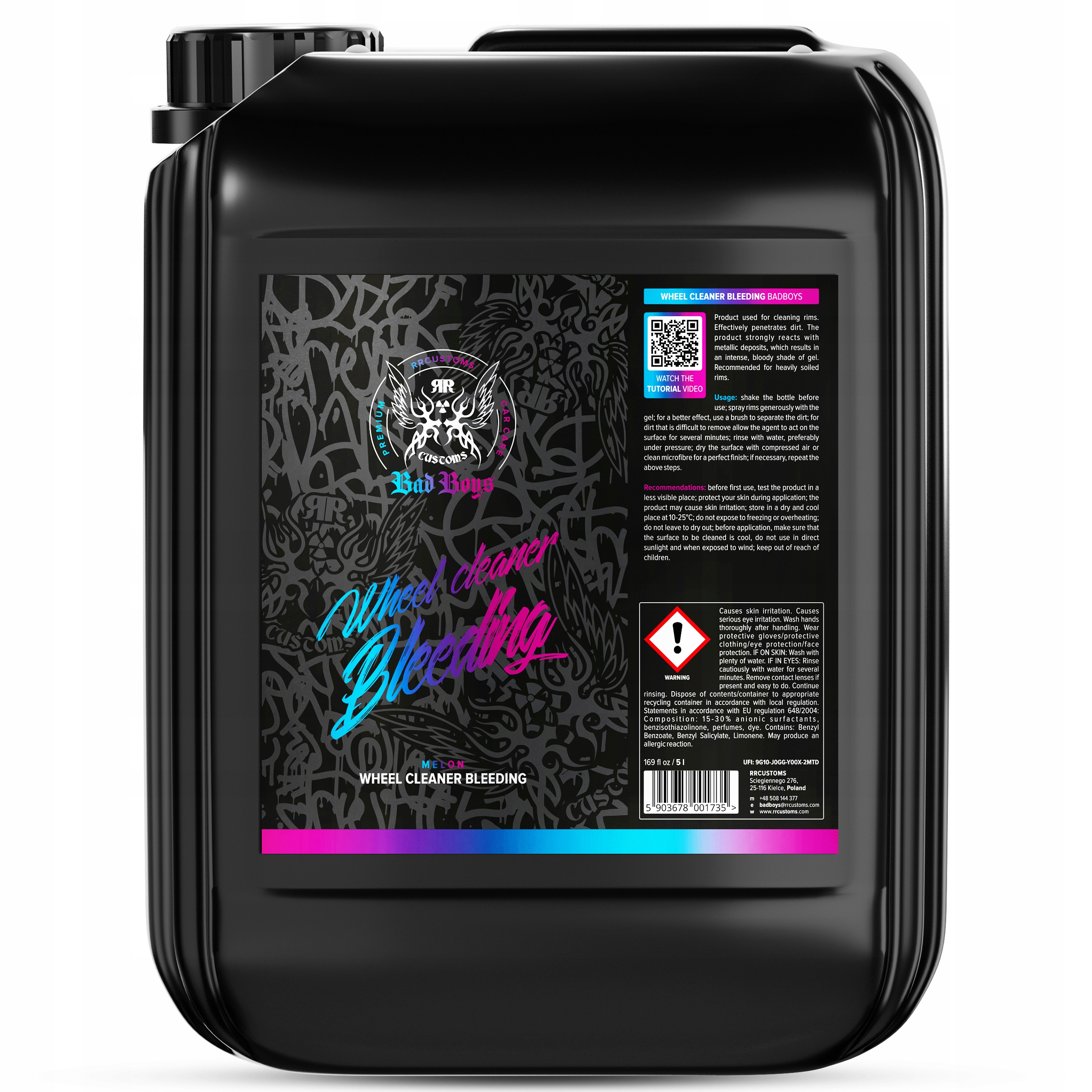 Rr Customs BadBoys Wheel Cleaner Bleeding 5L Krwawa felga płyn