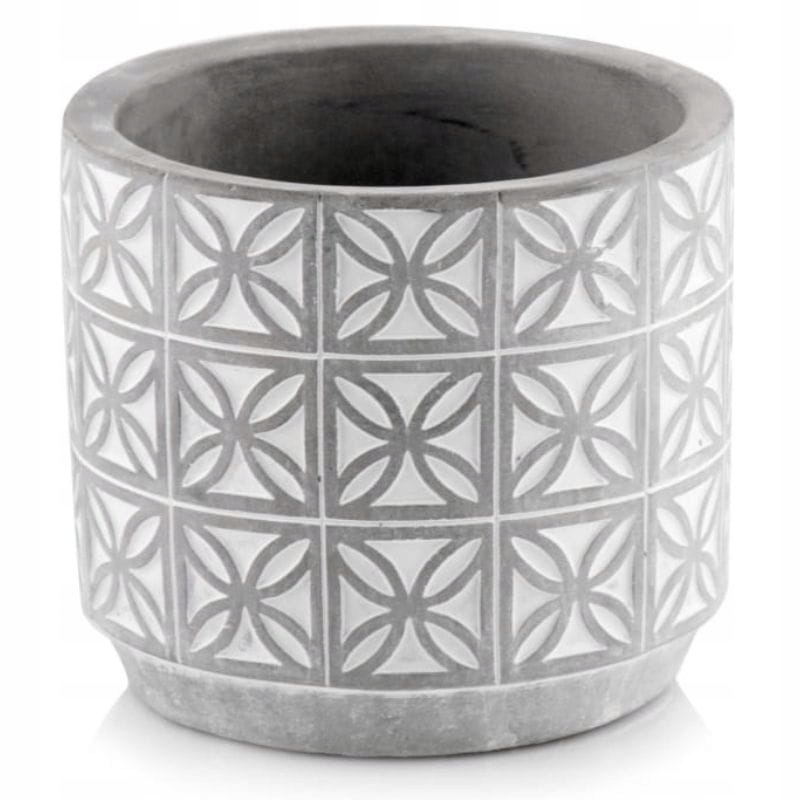 

Szara betonowa osłonka doniczka walec Etno 14 cm