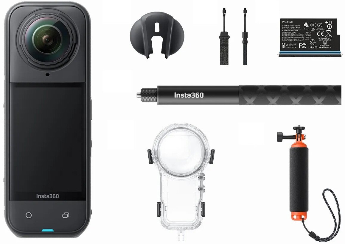 Sportovní kamera 4K Uhd Insta360 X5 Invisible Dive Bundle 8K