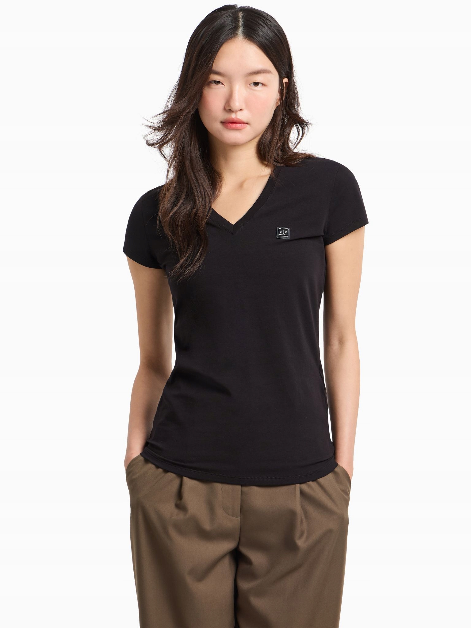 Dámské tričko Armani Exchange XW000105 AF11929 černé L