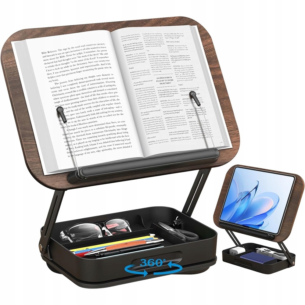 Dřevěný Učební Stojan S Nastavitelnou Výškou A Úložným Prostorem Na Pera