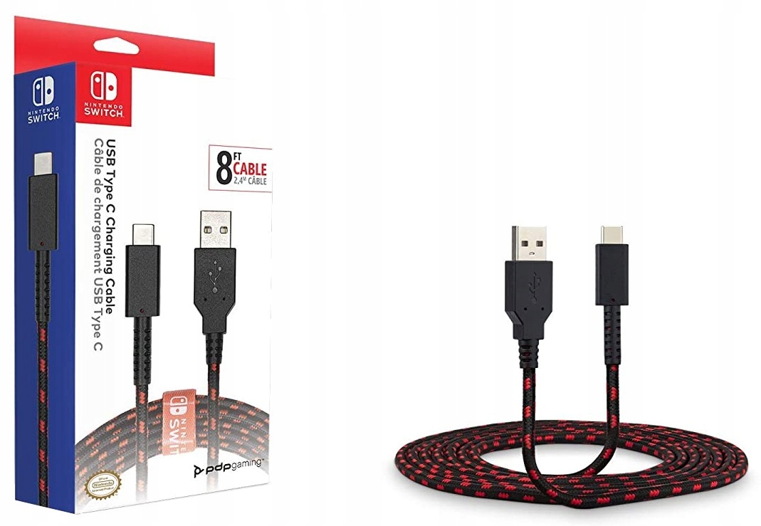 PDP Kabel Do Ładowania Charging Cable USB-C Nintendo Switch
