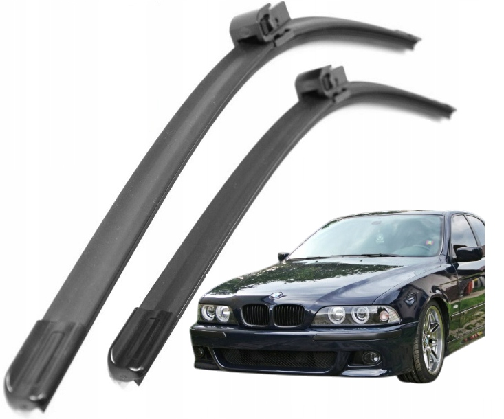 Zestaw Przód 2 Sztuk Nowe Wycieraczki Płaskie Aerotwin Bmw Serie 5 E39