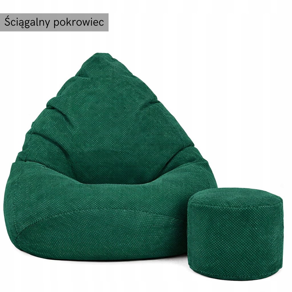 Pufa Worek Sako 75/95 Welur Premium Dot Fotel/ Ściagalny Pokrowiec