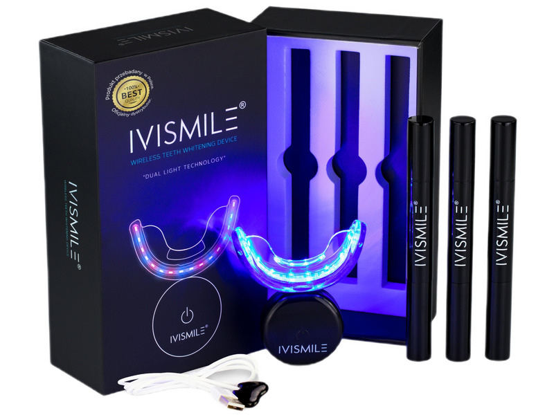Zestaw do wybielania zębów Ivismile Czarny