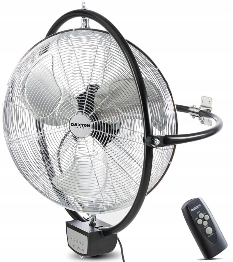 Nástenný ventilátor 500BOW Čierny 111W Priemyselný cirkulátor, Vetrák