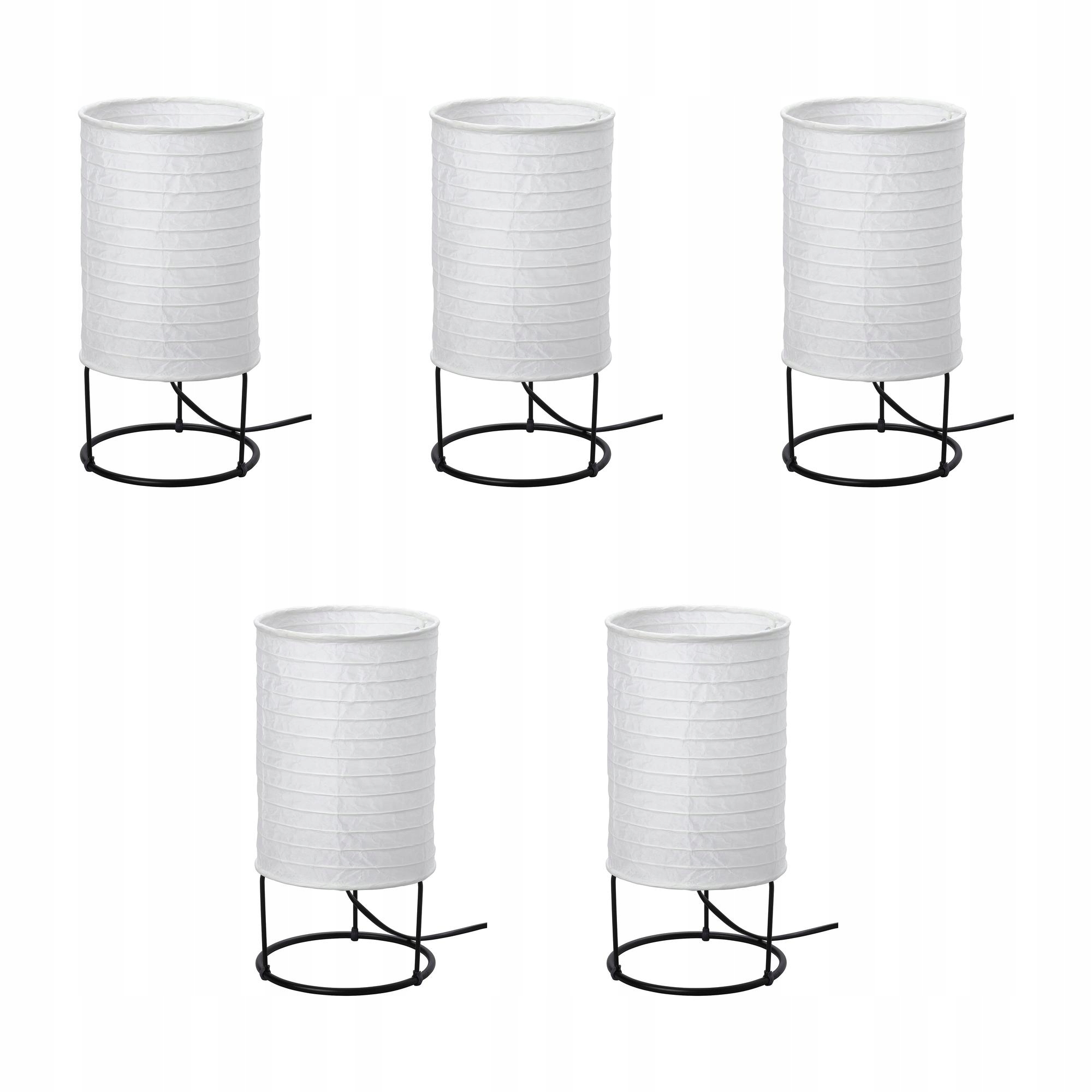 5 ks Strandad Stolní lampa bílá/černá, 29 cm