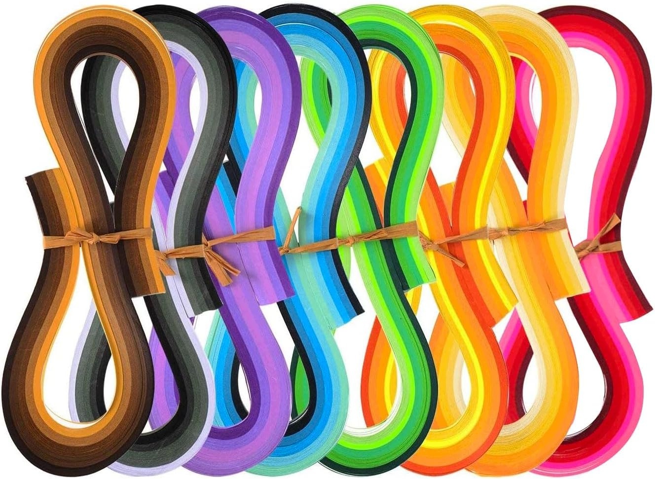 Papírové Proužky Na Quilling Sada 800 Kusů 33 Barev 54 CM 5 MM