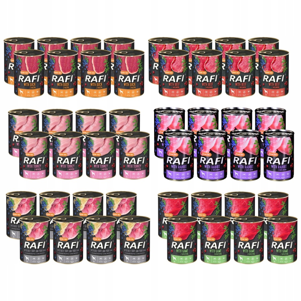 Dolina Noteci Mora krmivo pro psa Rafi mix chutí 48x400g