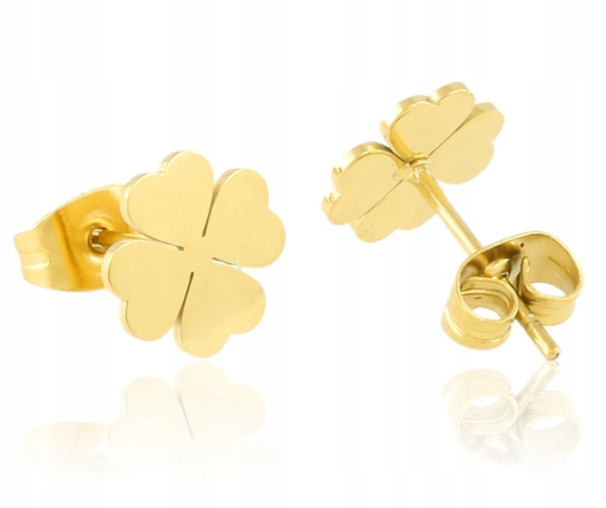 

Kolczyki Złote Koniczynki Stal Chirurgiczna