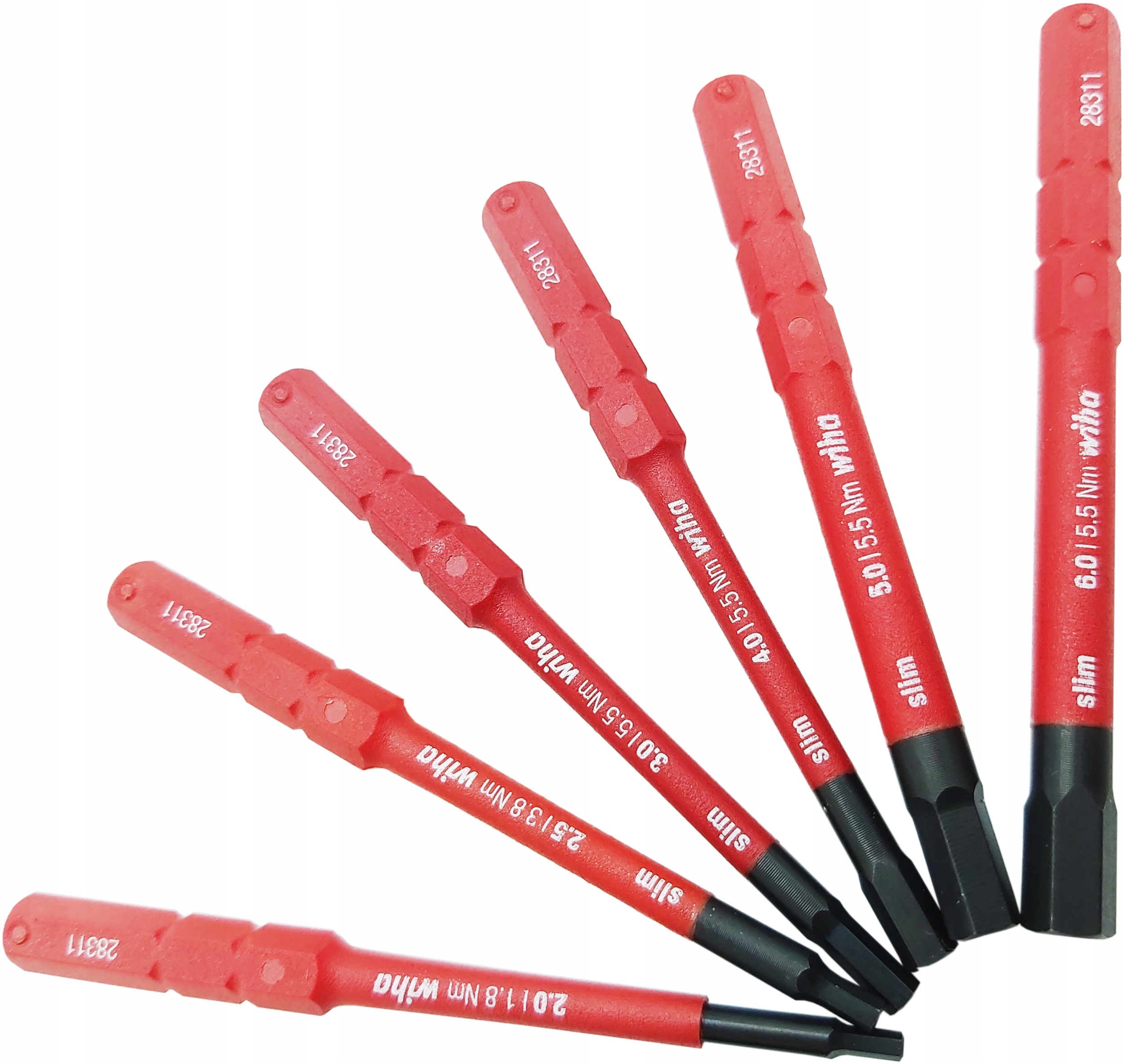 ZESTAW 6 BITOW SLIMBIT ELECTRIC SZESCIOKATNE WIHA Weight with packaging 0 2 kg