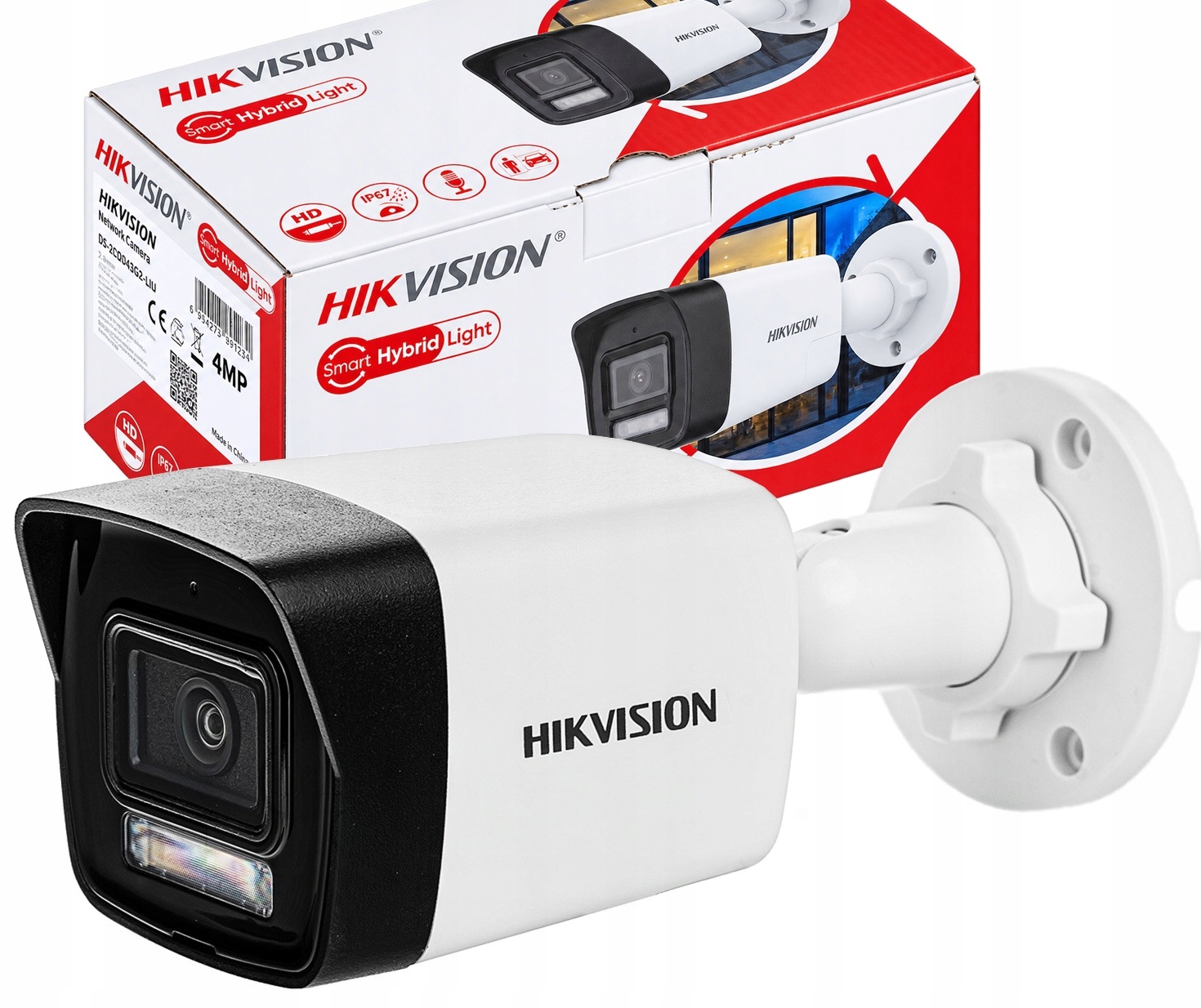 Vonkajšia Ip kamera Hikvision DS-2CD1043G2-LIU 4Mpx Led Ir Smart Light