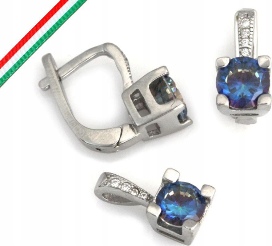 Stříbrný komplet šperků 925 elegantní se zirkonem, exkluzivní vzor dárek