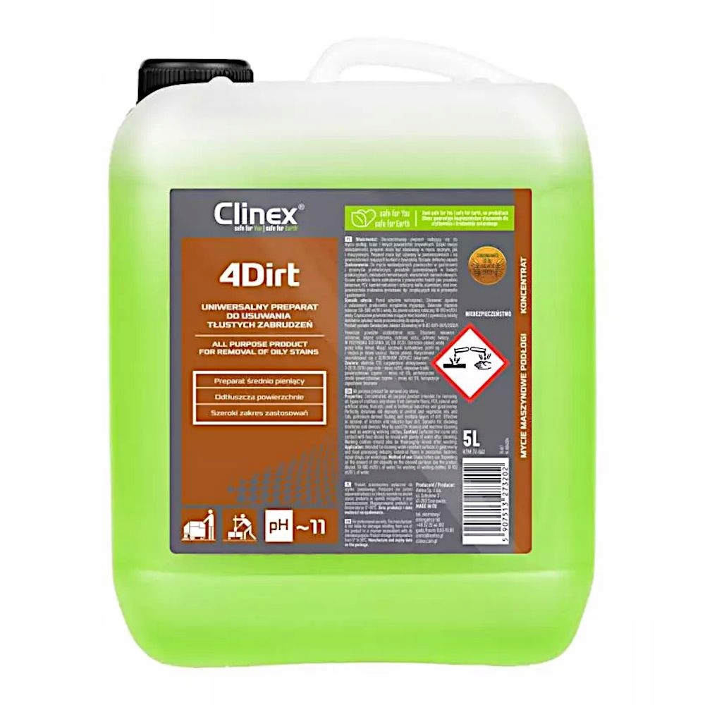 Levně Clinex 4Dirt 5L odstranění mastných nečistot
