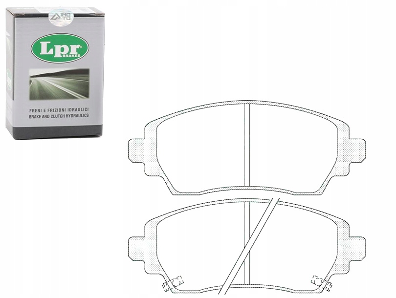 LPR КОМПЛЕКТ КОЛОДОК ТОРМОЗНЫХ 5002201 Pa1280 FDB