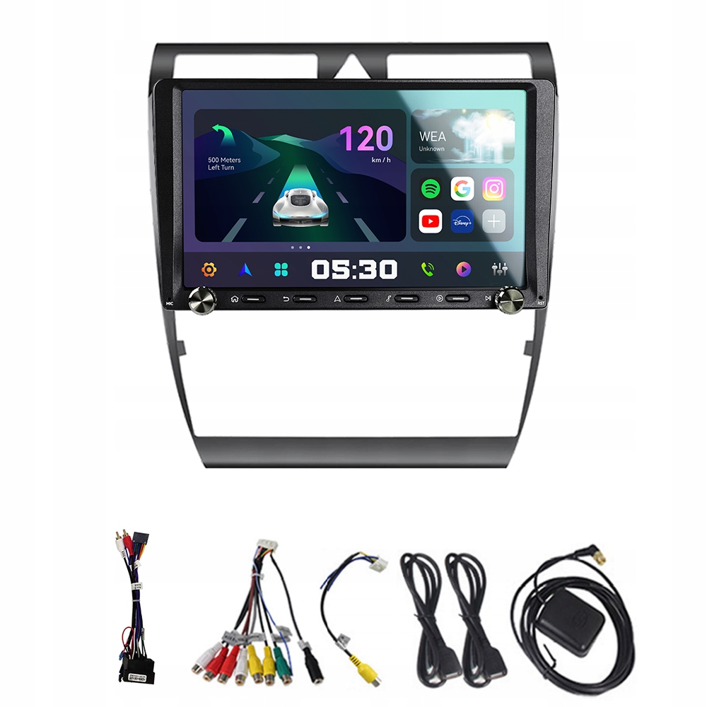 2Din Android 13 autorádio pro Audi A6 C5 1997-2004 S6 2 1999-2004 Carplay