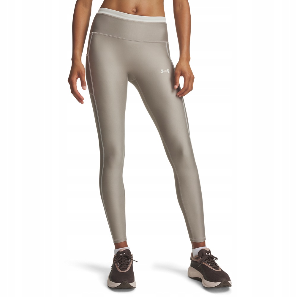 Dámské Legíny Heatgear S Vysokým Pasem A Kapesníkem Béžové Xs Under Armour AW26