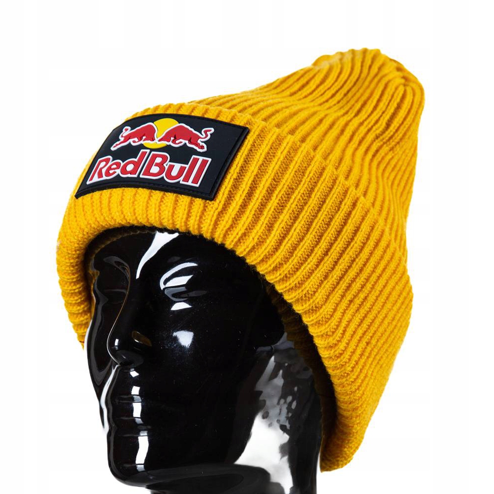 Ciepła czapka Red Bull żółta