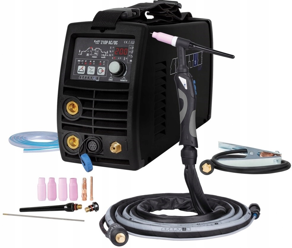 Spawarka Tig Mma 2W1do spawania Aluminium Stali Inox Spartus 210P Ac/dc