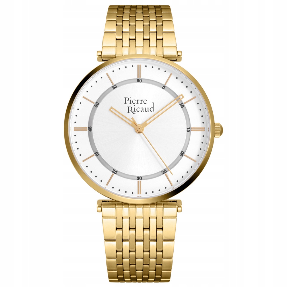 Pánské Hodinky Pierre Ricaud P91038.1113Q zlatý náramek