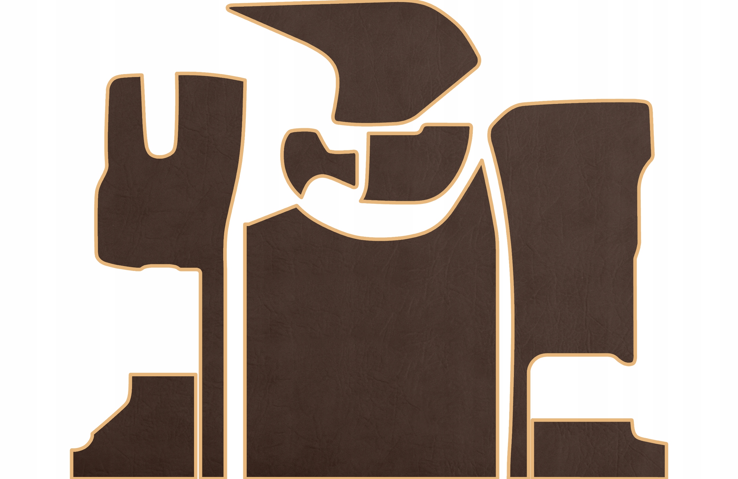 Koberce na podlahu Prestige-line Daf Xg od roku 2022, zvlněná ekokůže