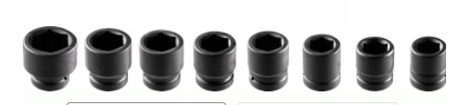 NASADKI UDAROWE 3/4'' 26-38 MM ZESTAW 8 SZT
