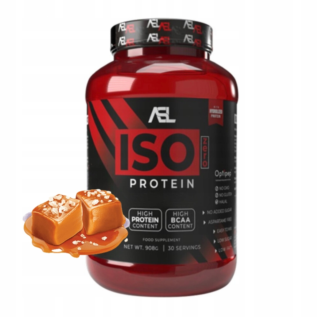 Asl All Sports Labs Iso Zero Protein 908 g izolát Wpi slaný karamel