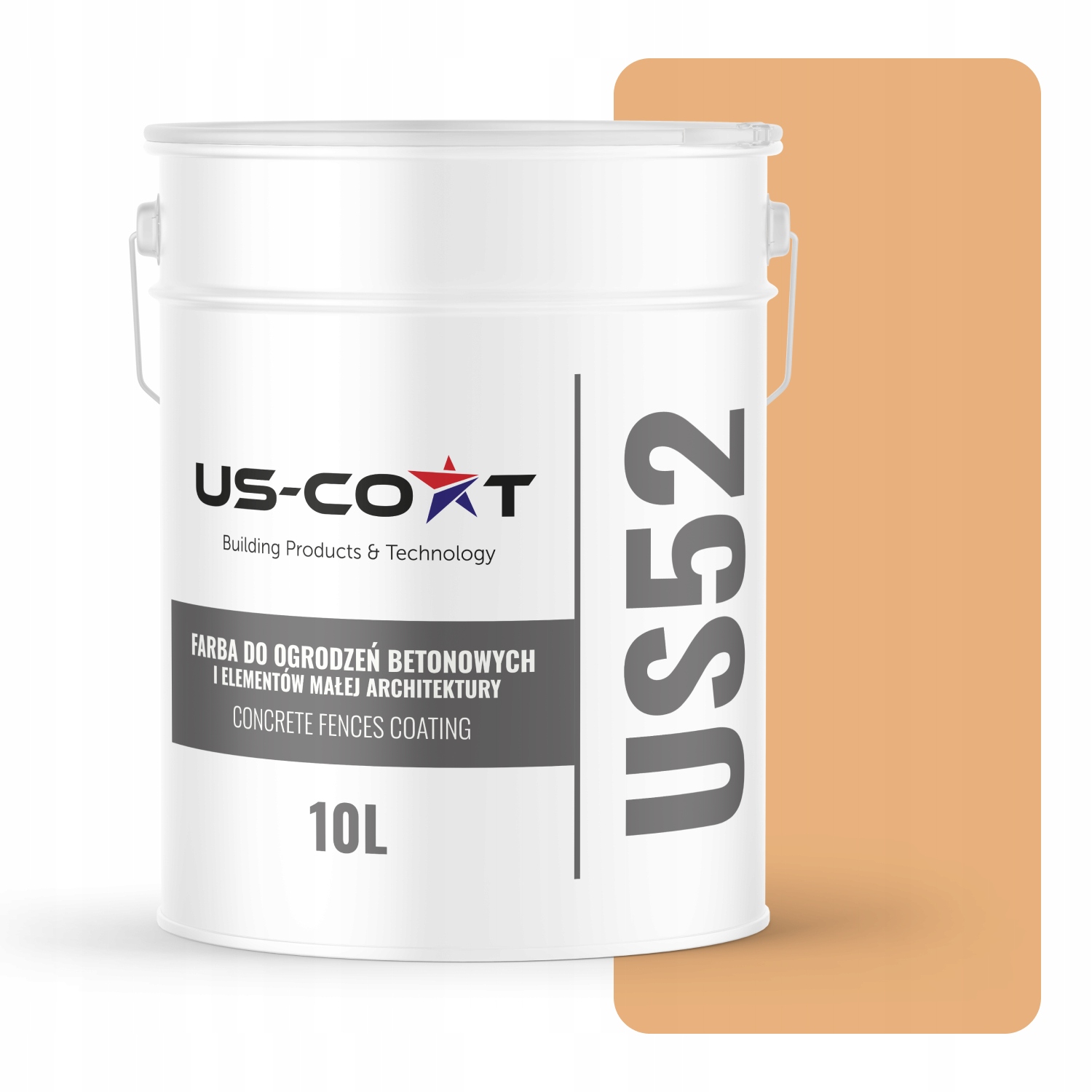 Farba Na Betón, Ploty, Brány, Vonkajšia Strana 10 L, Farba Broskyňová, F585