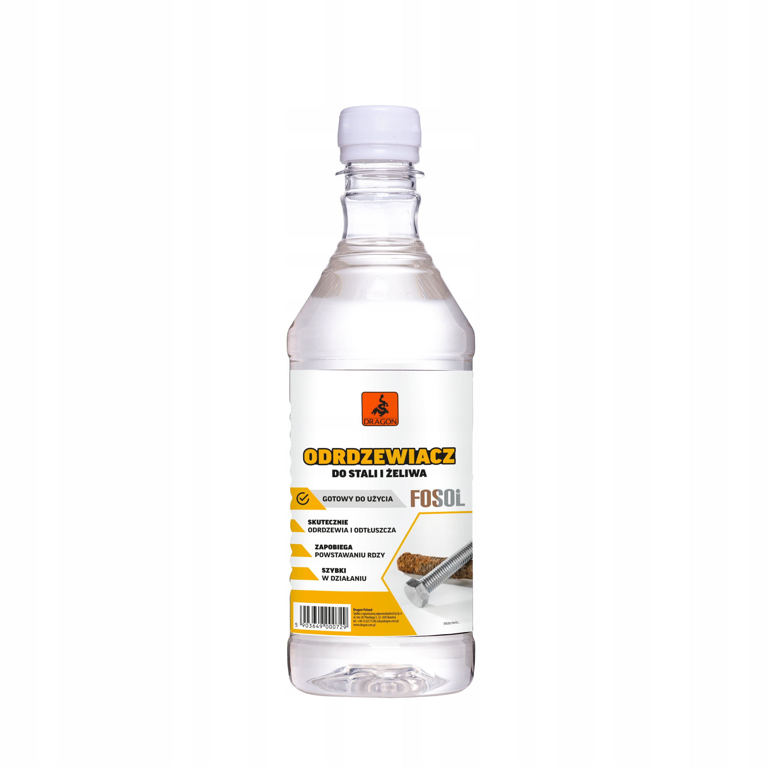 

Dragon Odrdzewiacz Do Stali I Żeliwa Fosol 500ML
