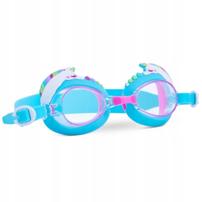 AQUA2UDE Okulary gogle pływackie do pływania dla dzieci Jednorożec Turkus