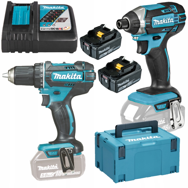 

Makita DLX2127TJ1 DDF482 DTD152 2x5,0Ah Ład Makpac