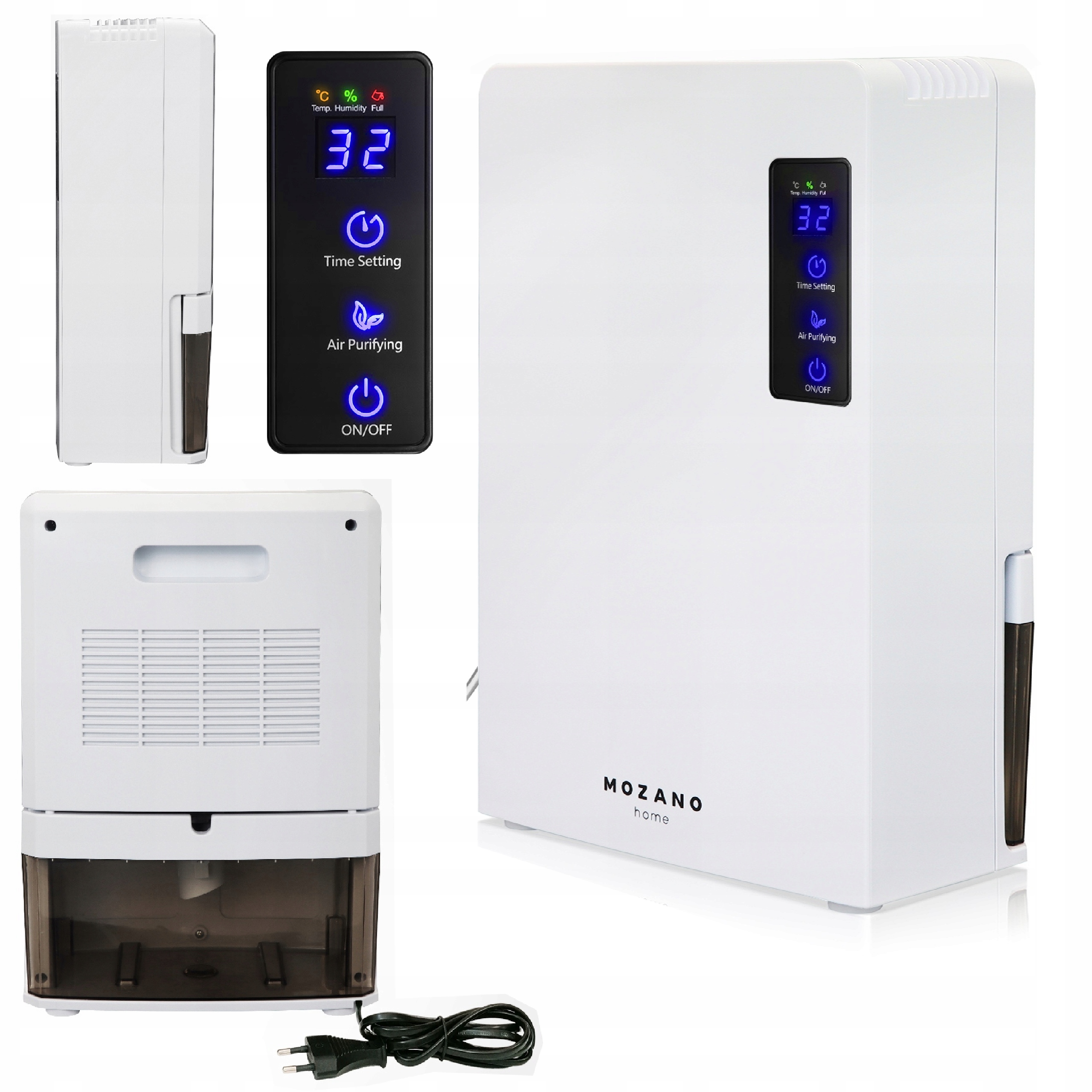 DUŻY OSUSZACZ POWIETRZA POCHŁANIACZ WILGOCI 2200ml OCZYSZCZACZ UV 90W