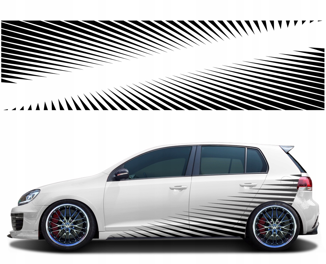 Samolepka Motiv Na Auto Zářivá 2x 70x360 cm