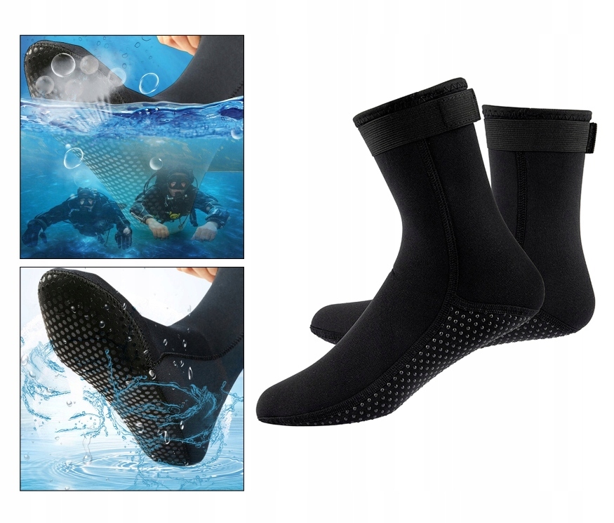SKARPETY DO NURKOWANIA NEOPRENOWANE BUTY R. 46-47 Rozmiar 35