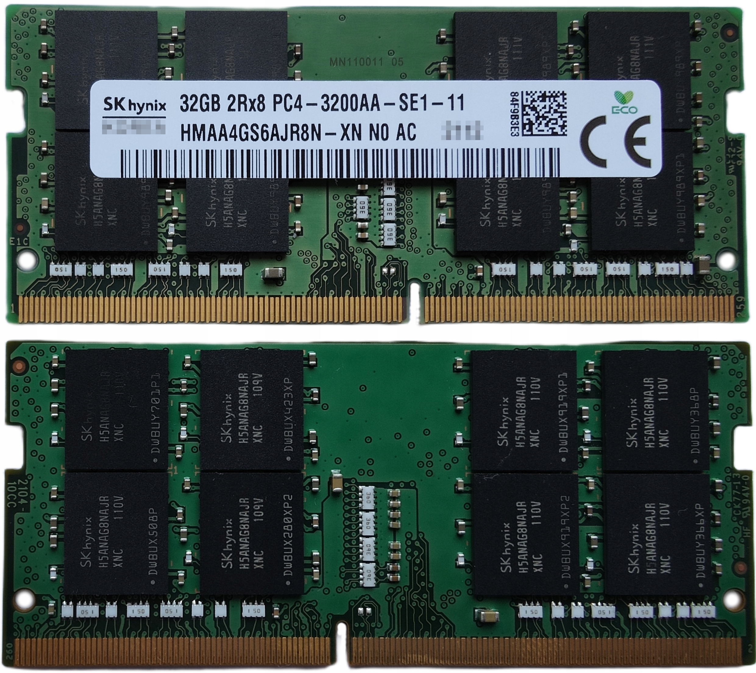 (n) 32GB 1*32GB Hynix DDR4 3200MHz 1,2V HMAA4GS6AJR8N-XN