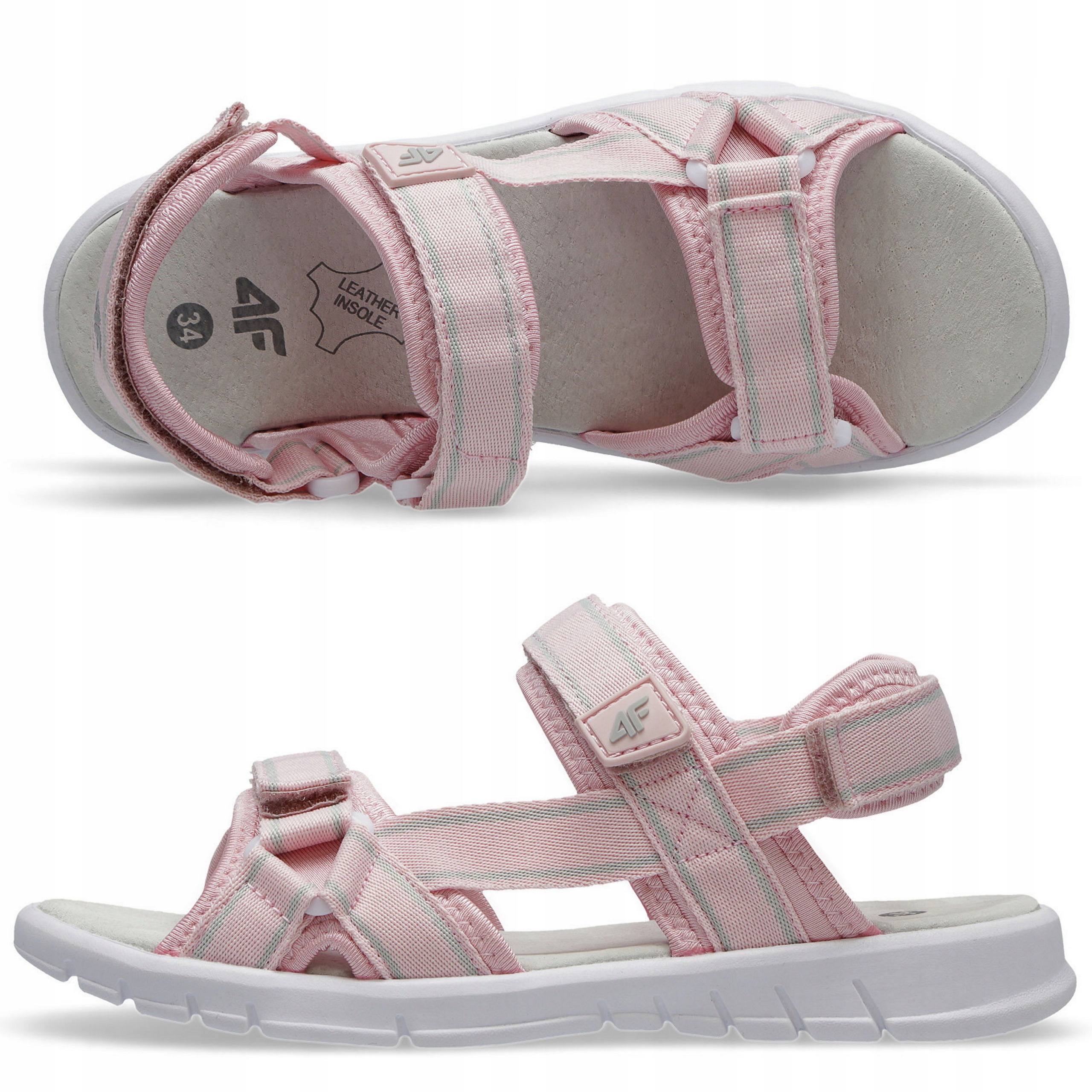 

4F Sandały Dziewczęce Sportowe Buty JSAD001 % 37
