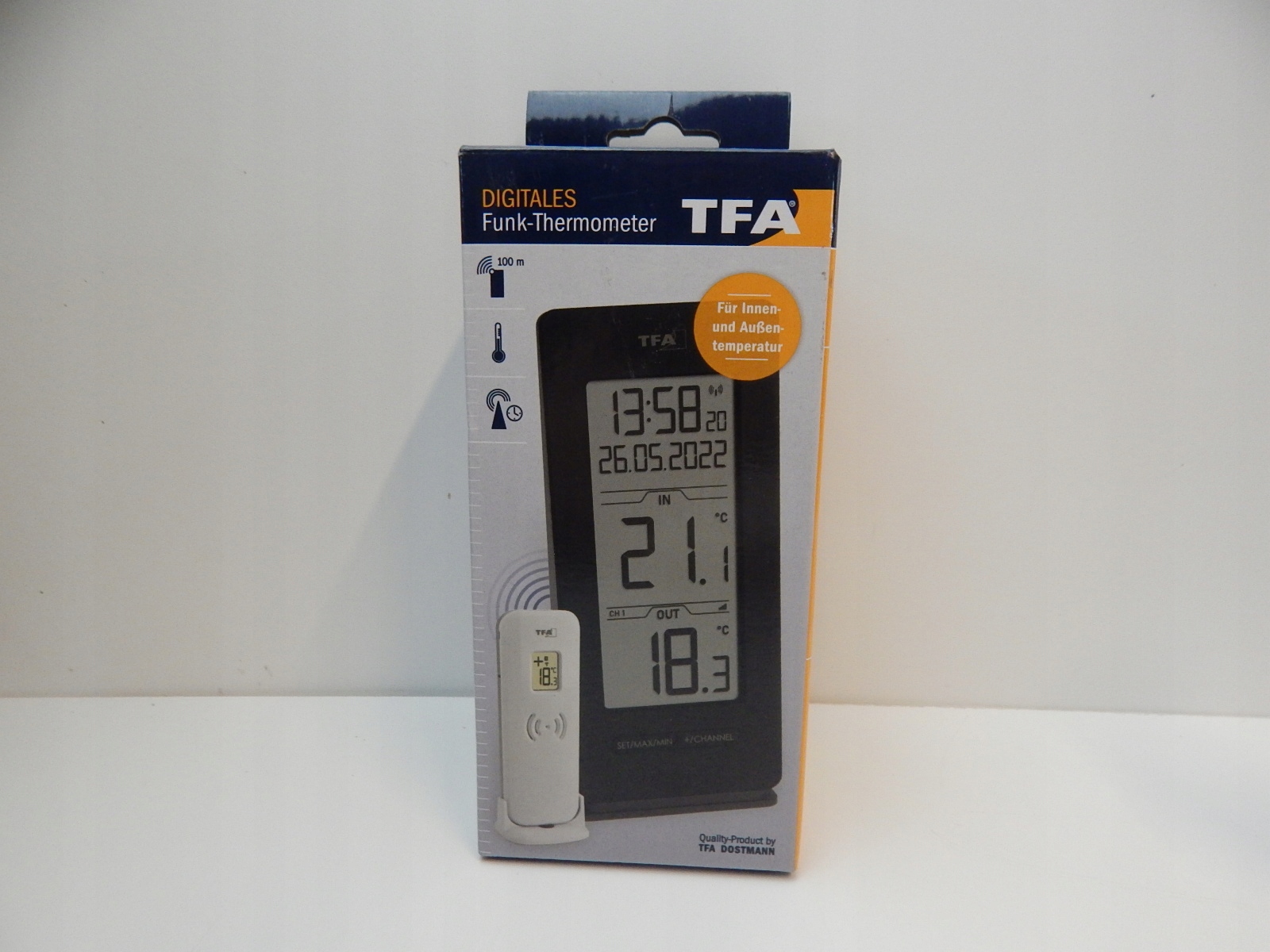 Termometr TFA 3030720190 czarny Model 3030720190