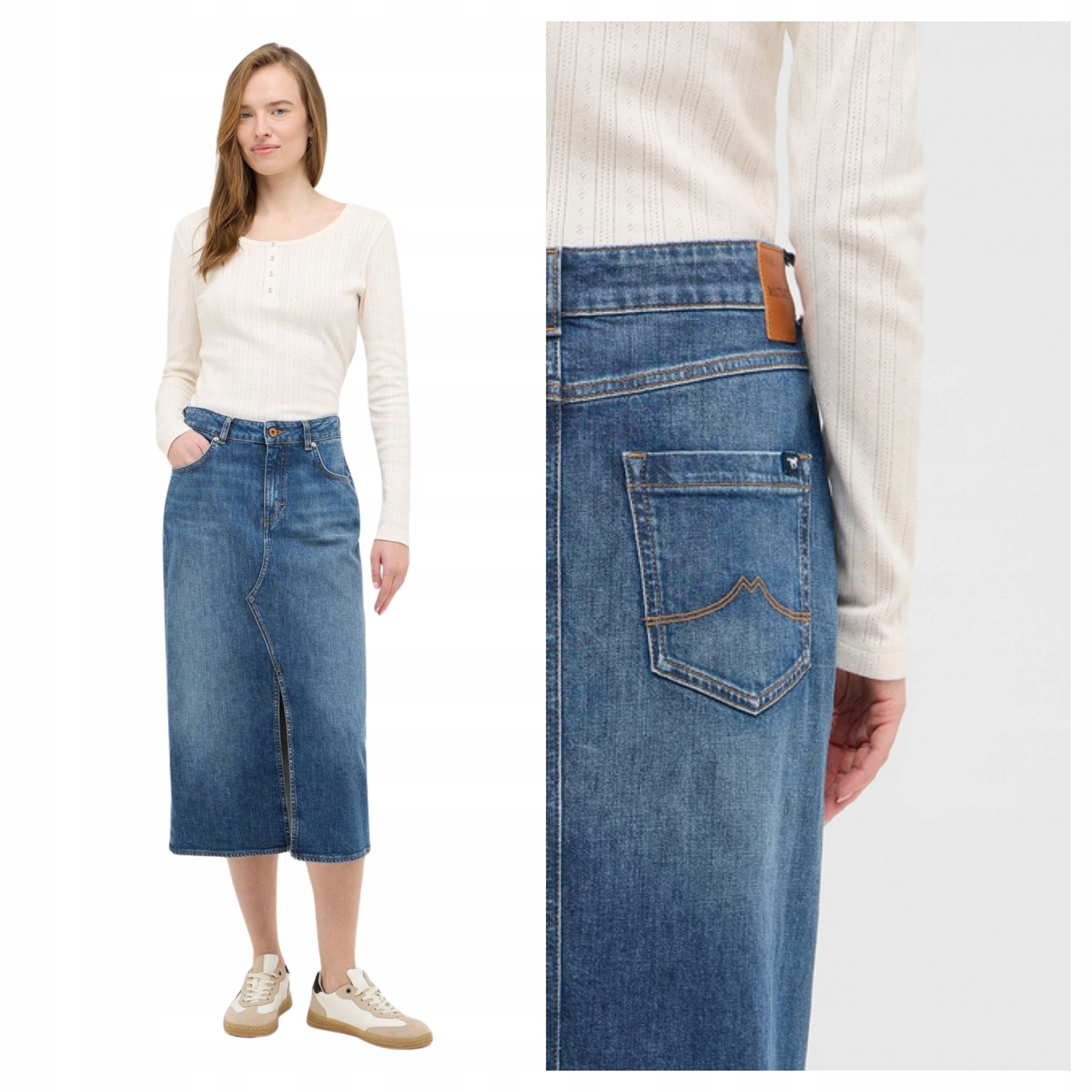 Dámská maxi Sukně Mustang Eureka Denim Blue W29