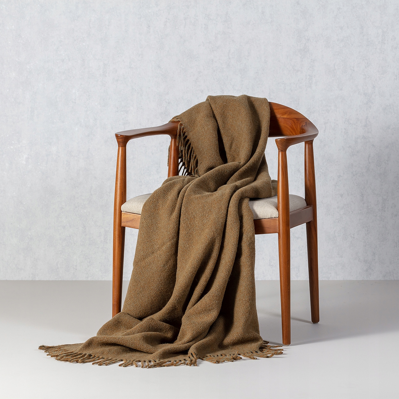 Dekoria Pled Zélandia 140x200 cm melange hnědá