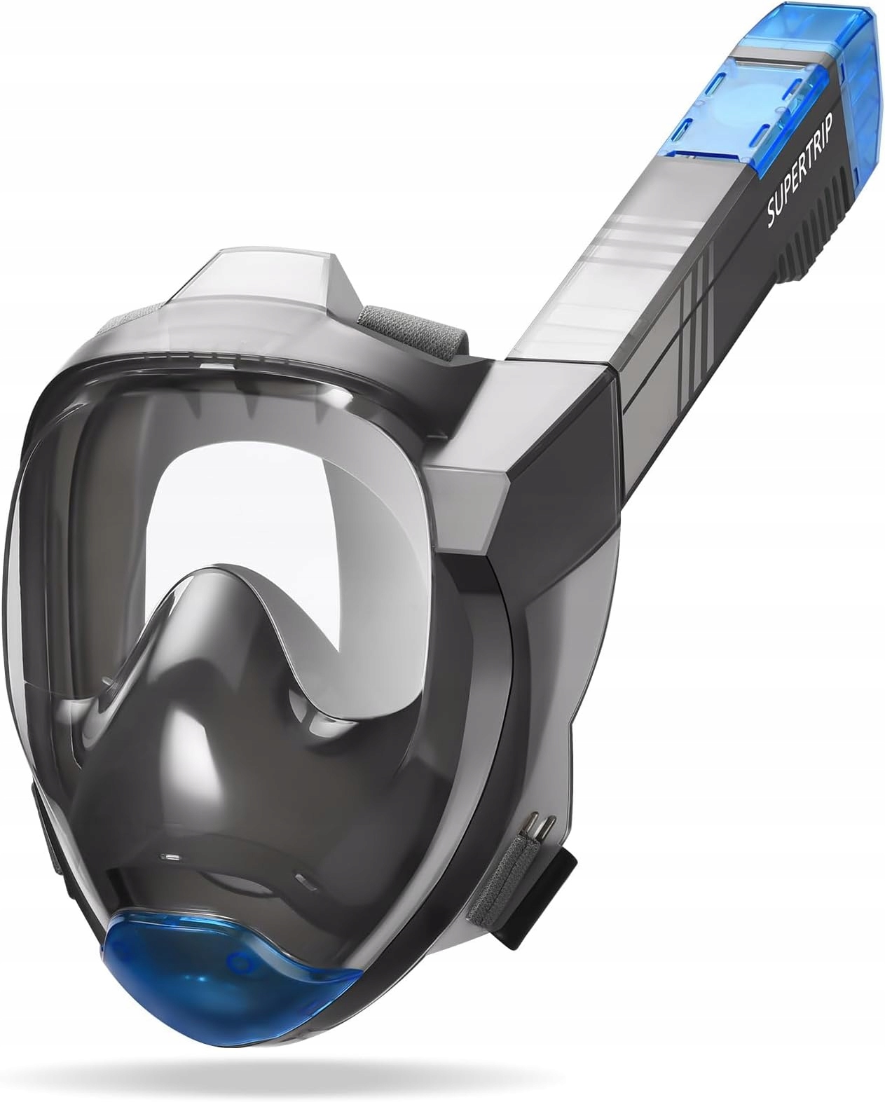 MASKA DO SNORKELINGU FULL FACE SUPERTRIP, DLA DOROSŁYCH, BEZPIECZNA