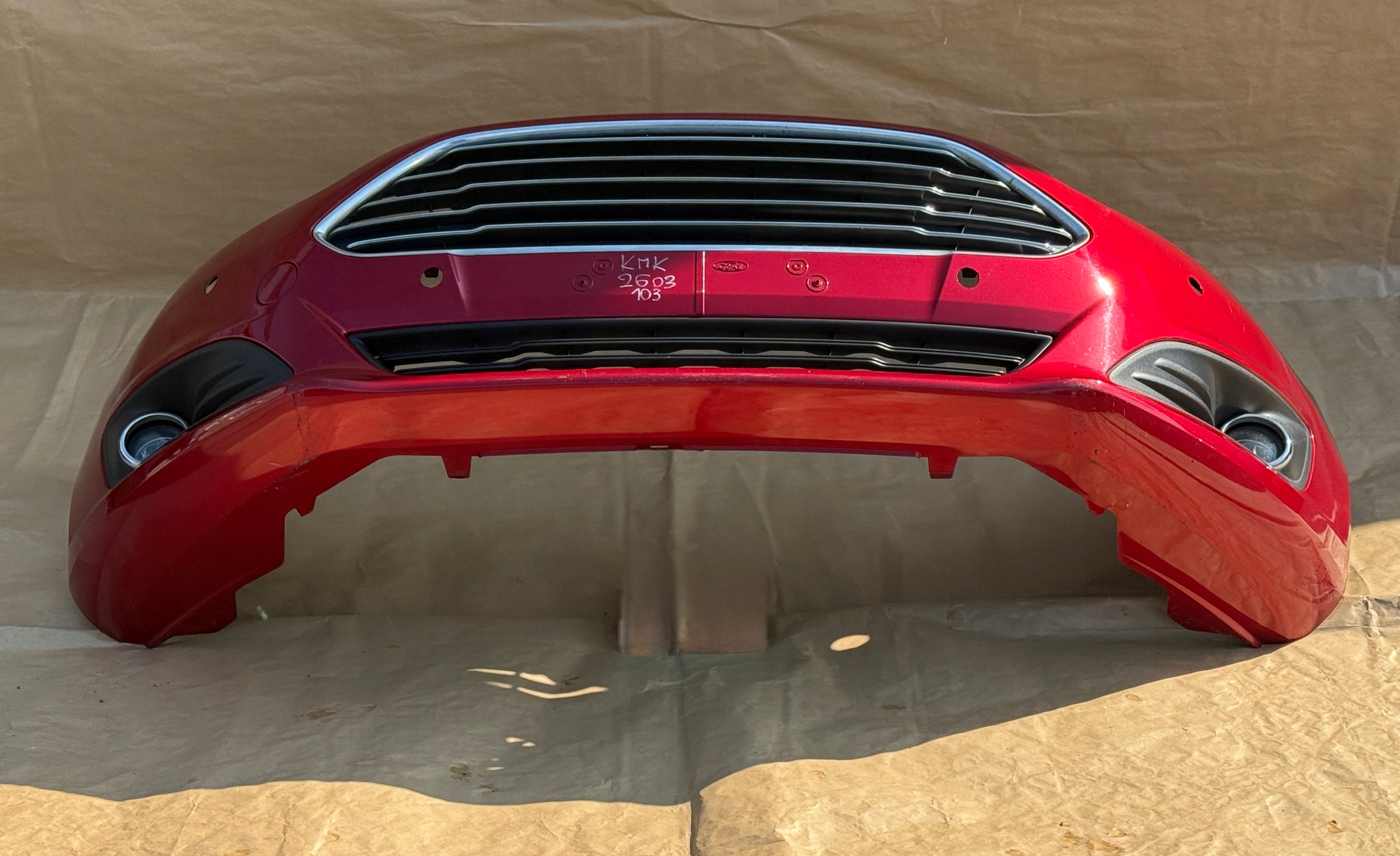 FORD FIESTA MK7 LIFT 2012-2017 bumper front CANDY RED PDC original