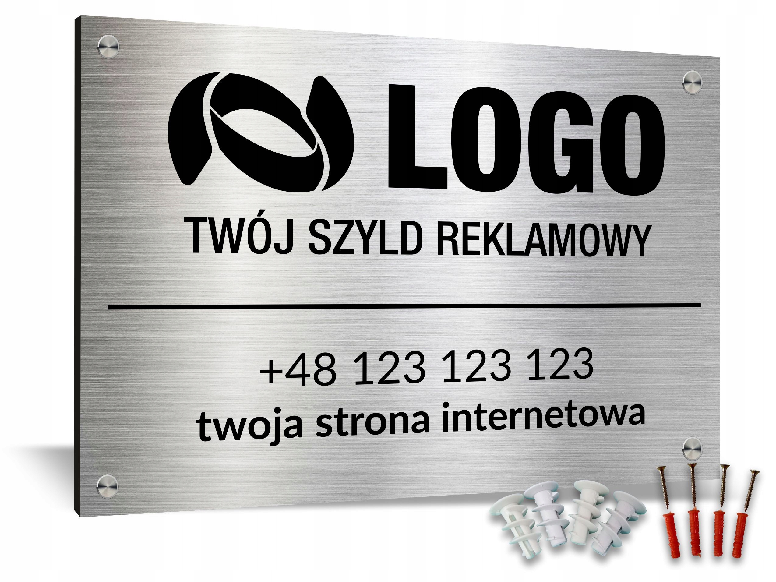 

Szyld Tabliczka Tablica z nazwą Logo Druk Uv