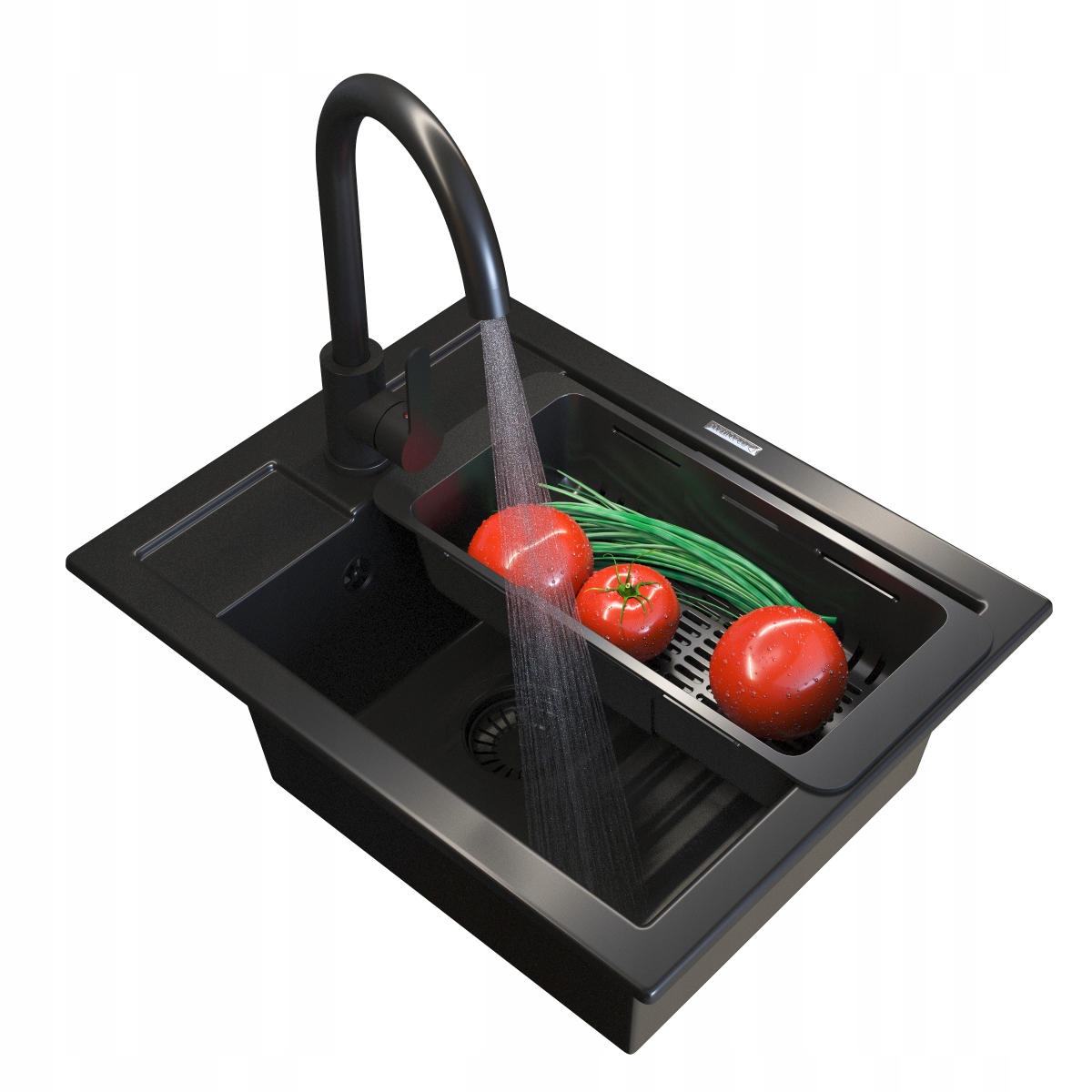 Jednokomorový dřez Granitan Best granit černý