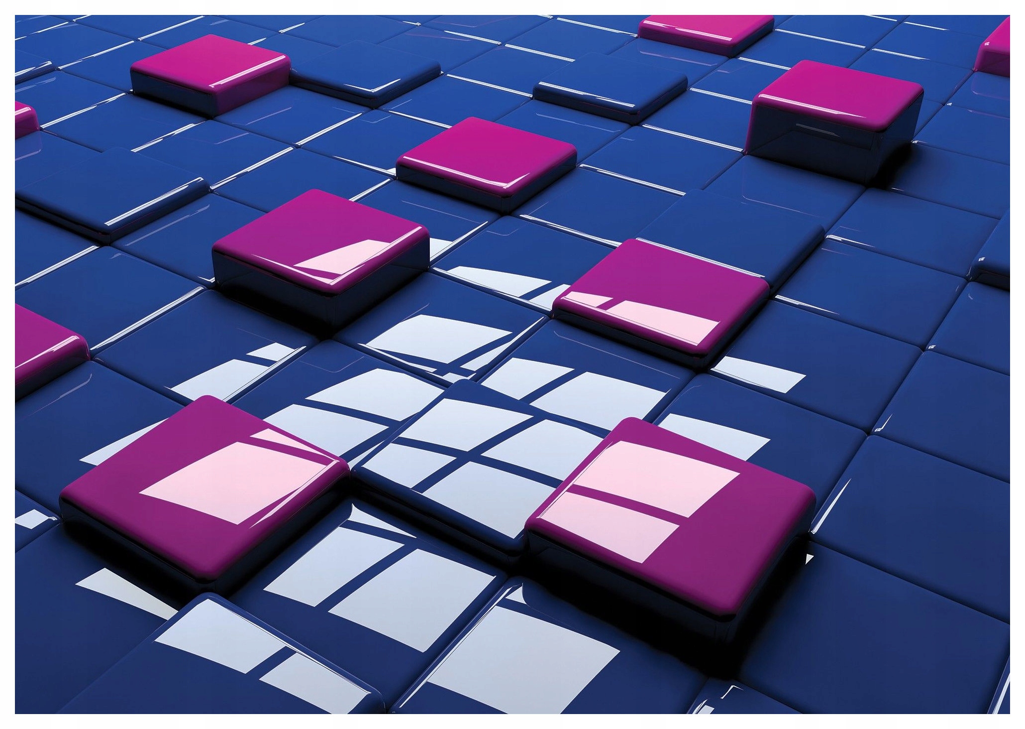 Fototapeta Kostky Geometrie iluze prostoru v barvách 368x254 lepidlo