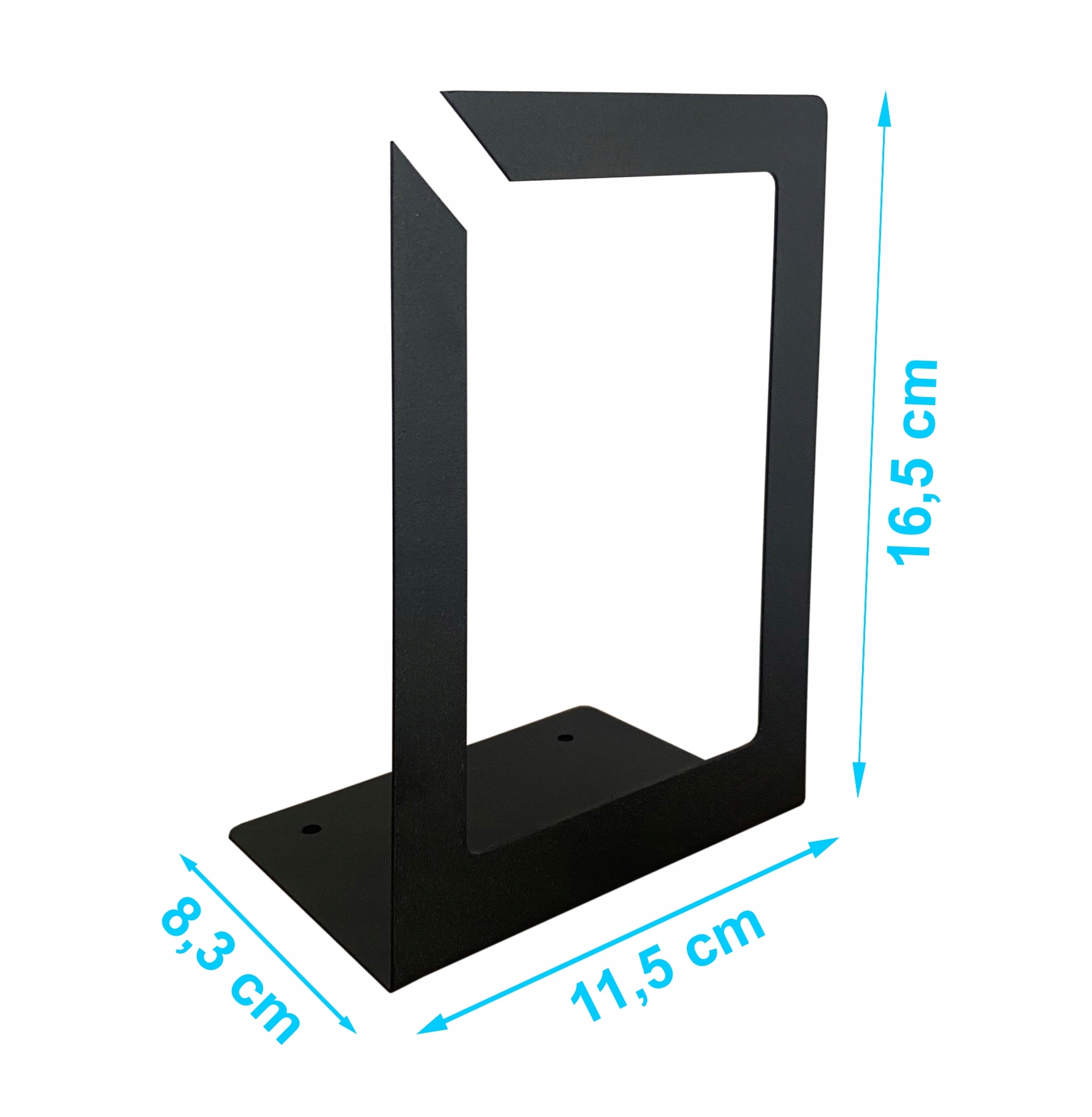 Podpórka do książek czarna KWADRAT + GRATIS Liczba sztuk 100 szt.