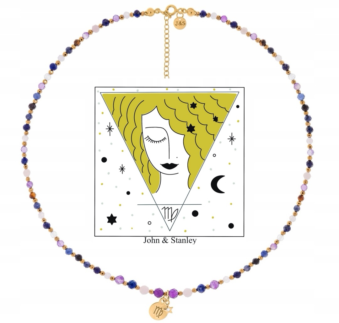 Náhrdelník Znamení Zvěrokruhu Slečna Achát Stříbro 925